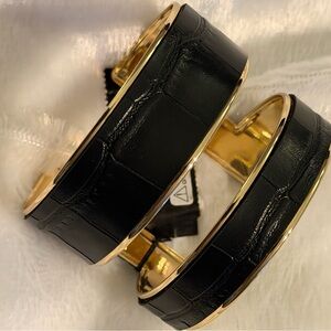 Express Black and Gold Women's Belt